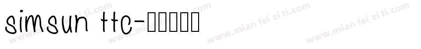 simsun ttc字体转换
